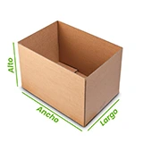 Caja sin solapas a medida
