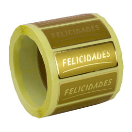 Et Felicidades oro 50 x 20 