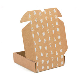 CAJA POSTAL 13X15,4X 4 cm ABETOS BLANCOS