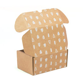 CAJA POSTAL 15 x 10 x 7 cm ABETOS BLANCOS