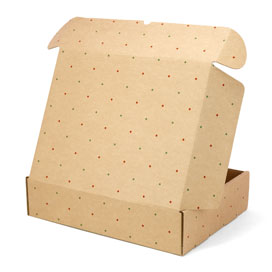 CAJA PPLUS 41,7 X 32,4 X 9,8 CM TOPOS ROJO/VERDE