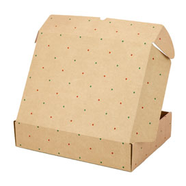 CAJA PPLUS 38 X 28 X  8CM TOPO ROJO/VERDE