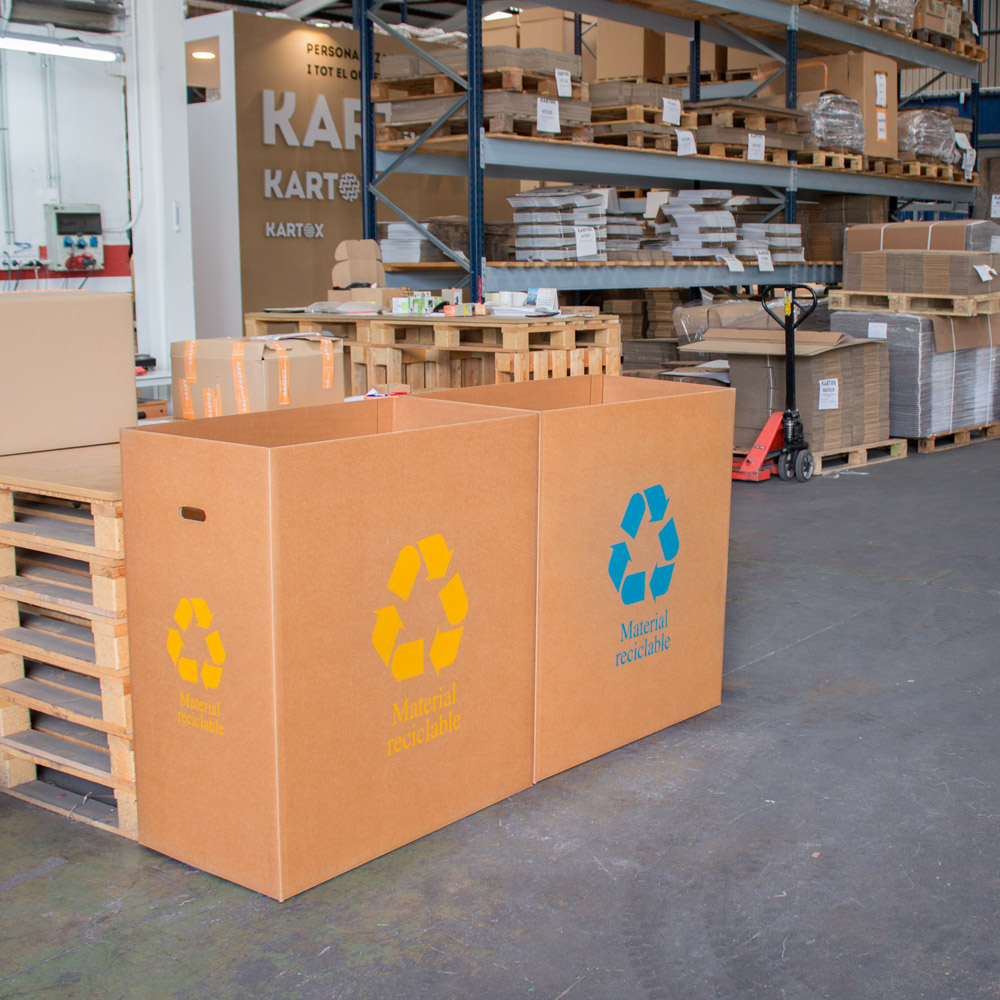 BOX RECICLAJE AZUL 900x500x1000