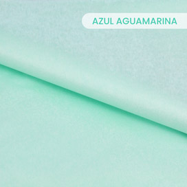 Papel de seda Azul Aguamarina
