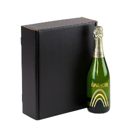 CAJA POSTAL 24 x 31 x 9 CM - 3 BOT CAV NEGRA