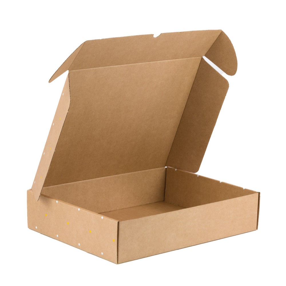 CAJA POSTAL 30 X 20 X 8 CM IMPRESION TOPOS