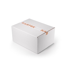 CAJA CON SOLAPAS 40X40X10 SENCILLO BLANCA